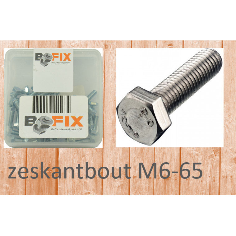 Bofix Hexagon Bolt M6X65 (25 DC)