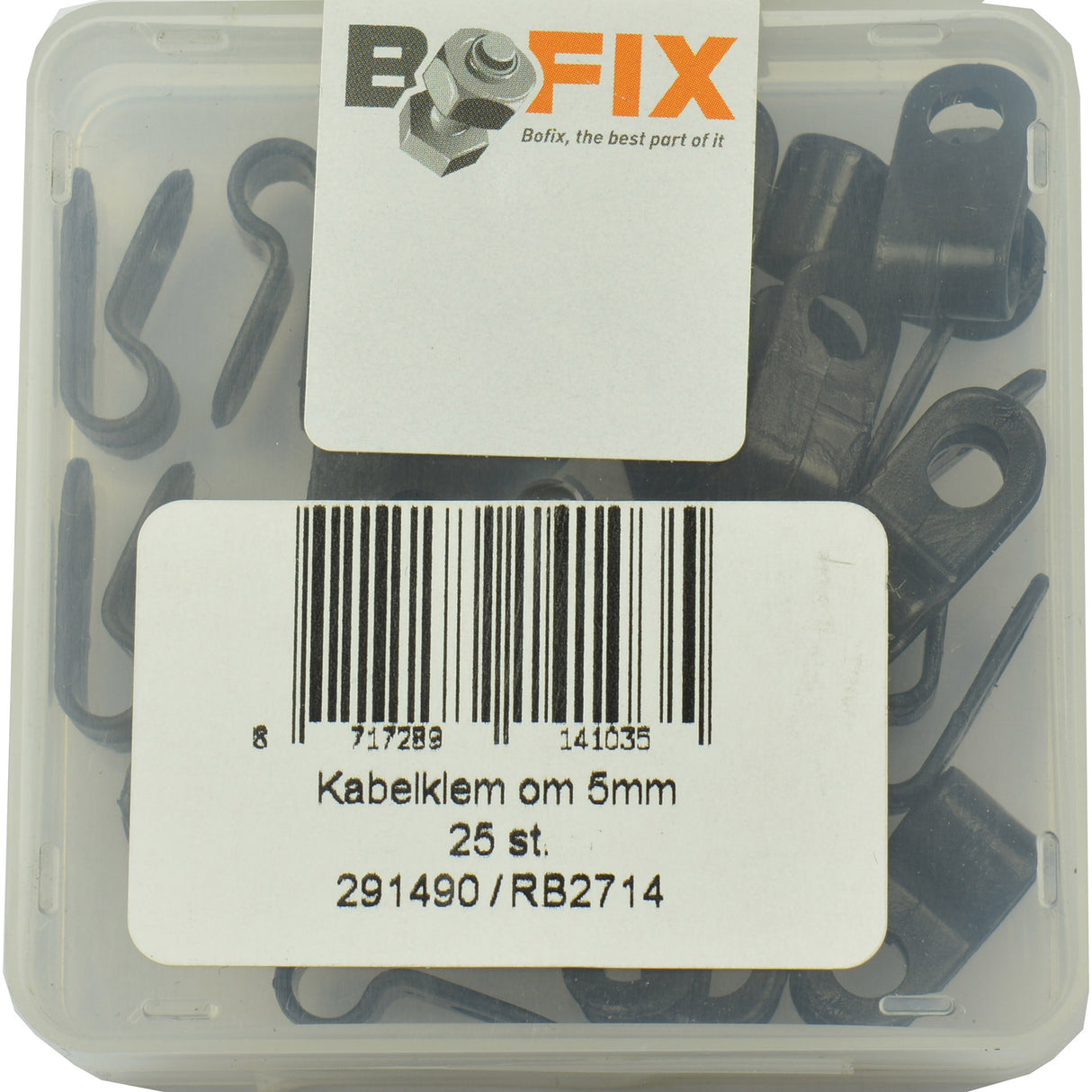 Bofix cable clamp 5mm (25 pcs)