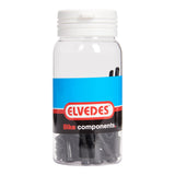 Punta di cappello per cavi Elvedes 5 mm PVC nero (50x) ELV2012106