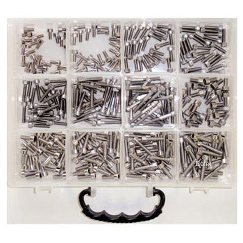 Box A 12 compartments Stainless steel Allen Bolts range.