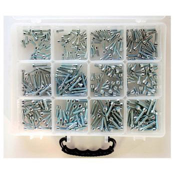 Bofix 214693 Boks Series af 12 emner Allen Bolts Galvanized