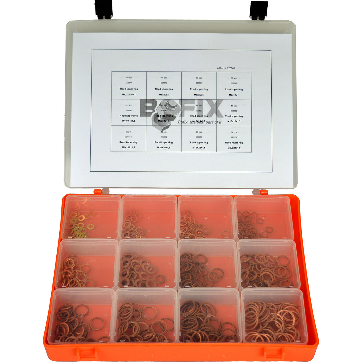 Range Box Box Range 12-Commpartment Red Copper prsteny
