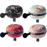 Display with 4 Basil Big Bell Wanderlust bicycle bells