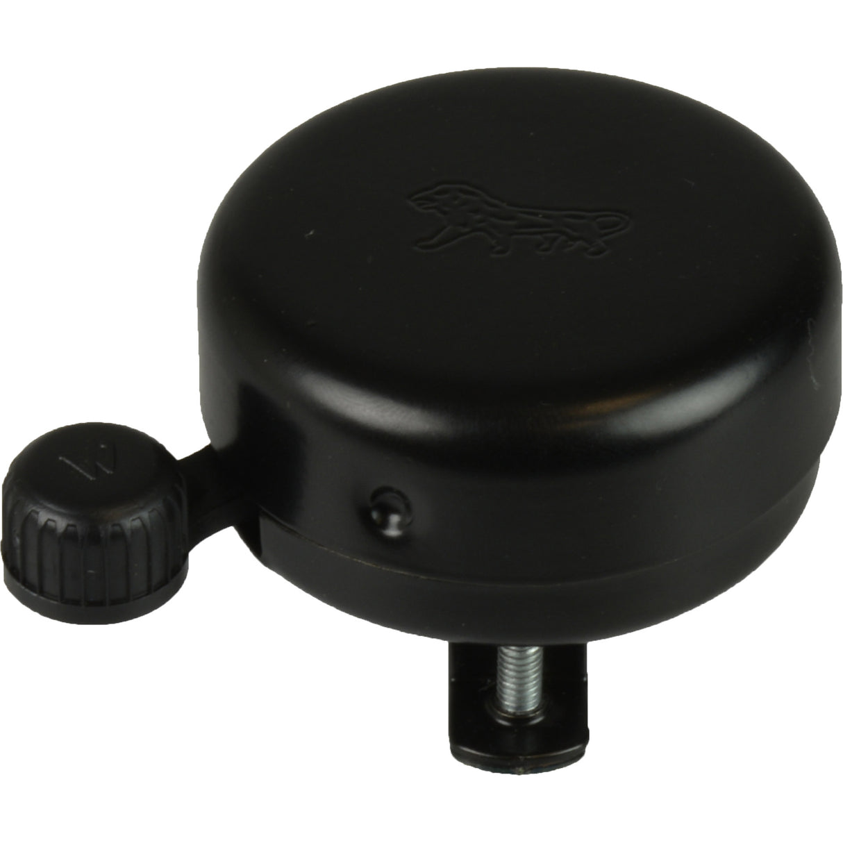 Widek bell golden lion black steel (with PVC clapper)