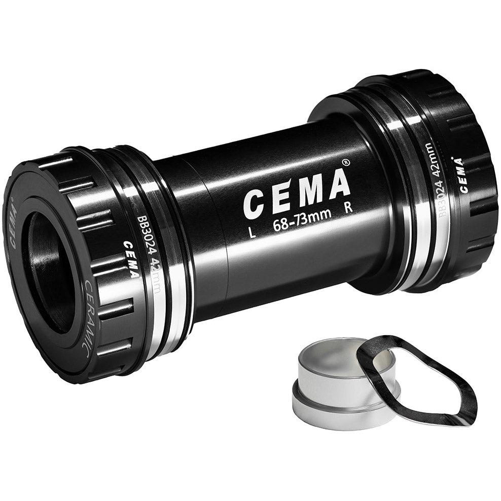 CEMA BRACKETAS BB30 INTERLOCK SRAM GXP-KERAMIC-ZWART