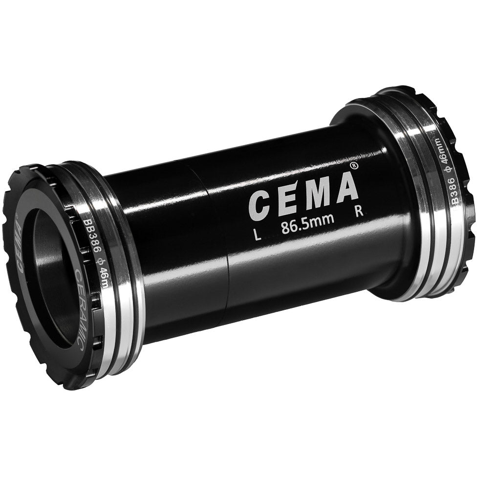 CEMA BRACKETAS BB386 SRAM DUB-RVS-Zwart