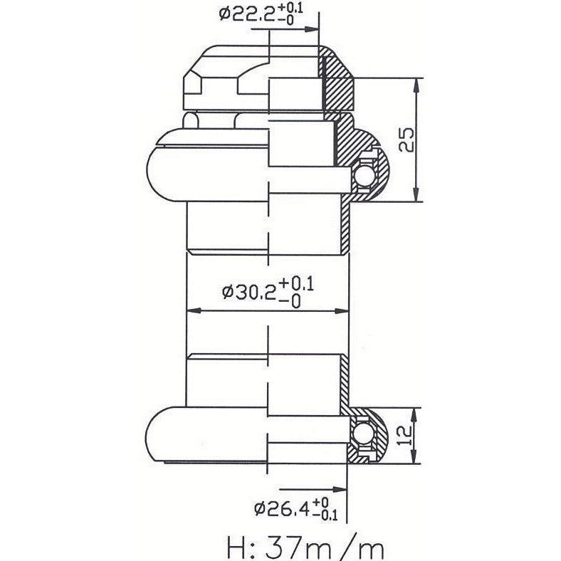 Tecora E Ball Head Set 1 pulgada Carto de alambre Alu 26.4 Cono Negro