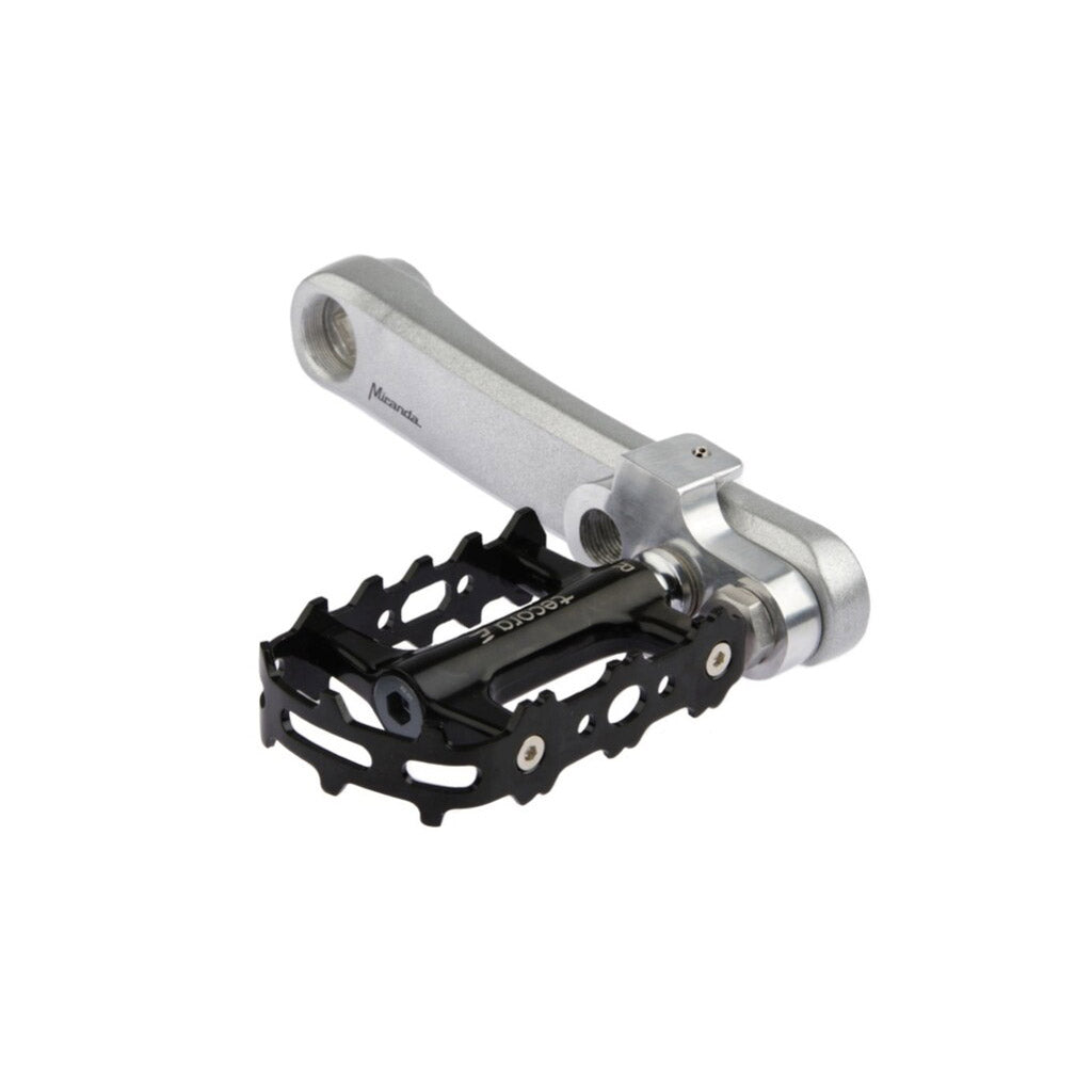 Mirage Crank Turners z vijakom iz nerjavečega jekla Aluminija T6 srebro
