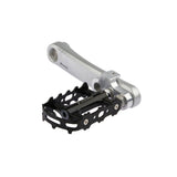 Mirage Crank Turners z vijakom iz nerjavečega jekla Aluminija T6 srebro