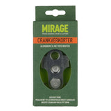 Mirage Crank Turners z vijakom iz nerjavečega jekla Aluminija T6 srebro