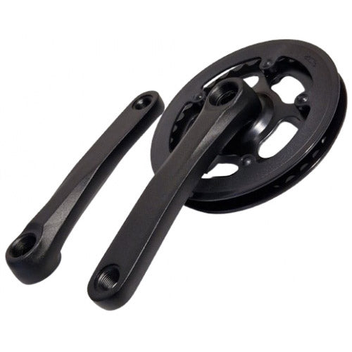 Platos y bielas Lasco 32d 127mm doble borde protector negro