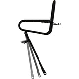 STECO Front Carrier Smooth 25cm Kroonbout Mat Black