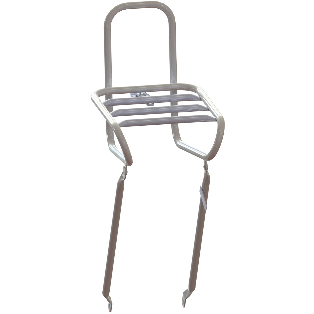 Steco glat frontbærer 25 cm kronebolt montering hvidt