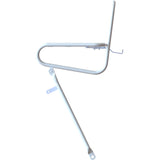 Steco glat frontbærer 25 cm kronebolt montering hvidt
