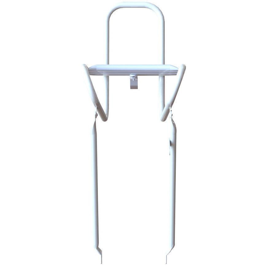 Steco glat frontbærer 25 cm kronebolt montering hvidt