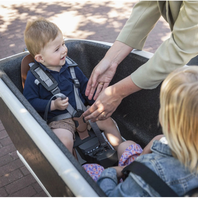 Steco adapter voor voorzitje bakfiets mat zwart