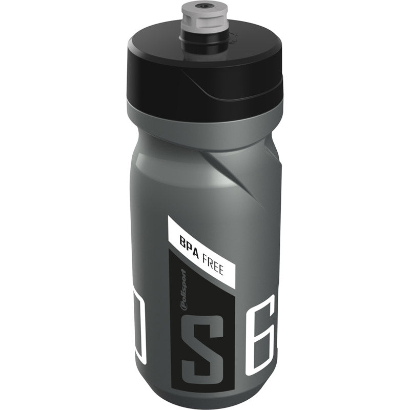 Polisport Bidon S 600 ml srebrny czarny biały