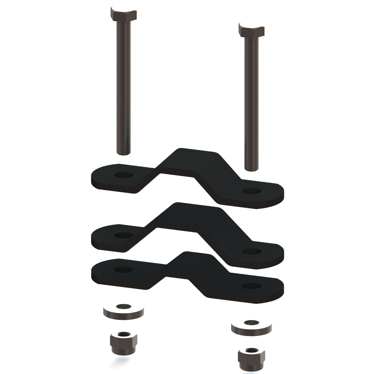 Steco footrest for the frame of the bike matt black