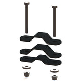 Steco footrest for the frame of the bike matt black