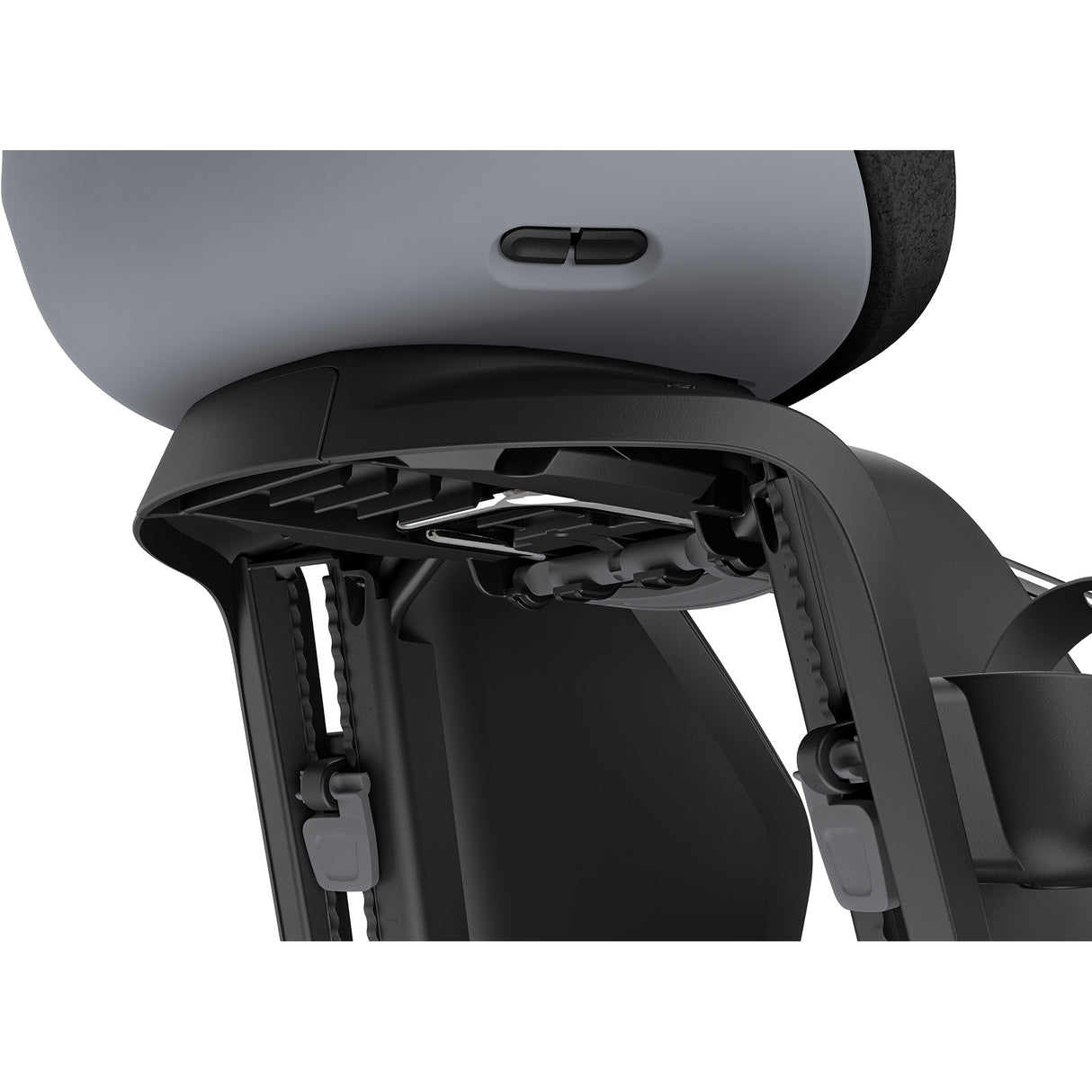 Thule child seat behind Yepp Nexxt 2 maxi for frame confirmation gray