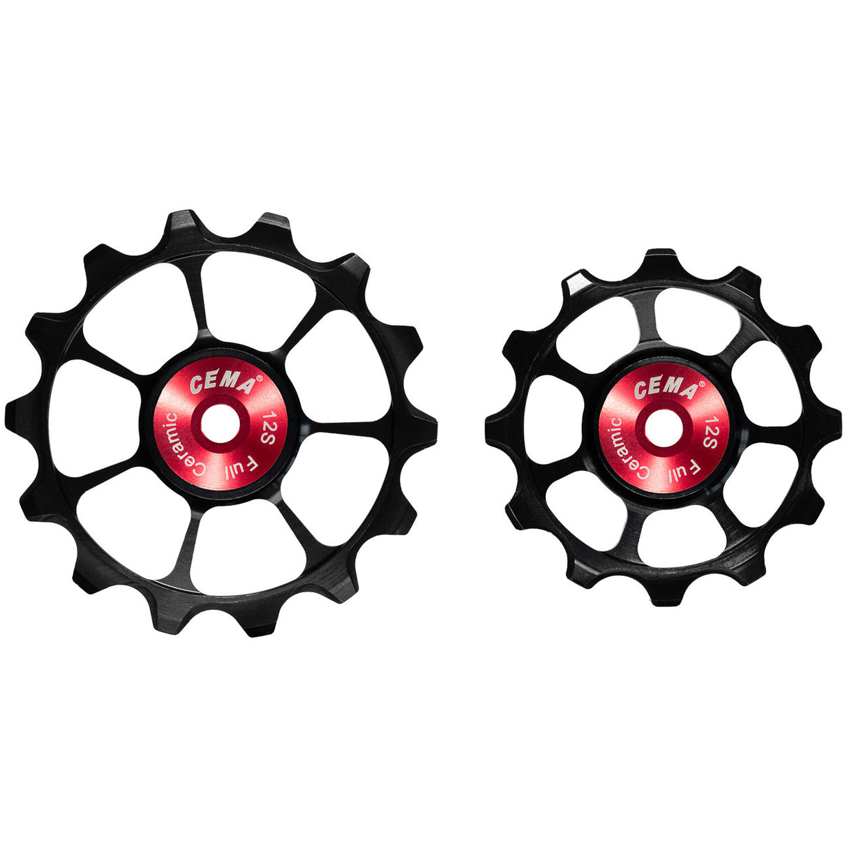 Cema Deraaleur Swies fuld keramisk Shimano 12V sort