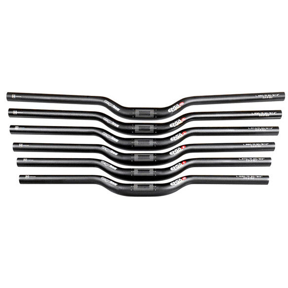 Ergotec styring ATB L 25,4 610mm 12 ° Matte sort