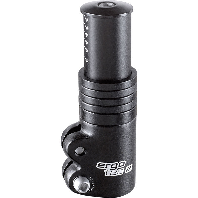 STEM -omfang ergotec foran 3 - 1-1 8 Al6061 T6 - Sort sandblæst