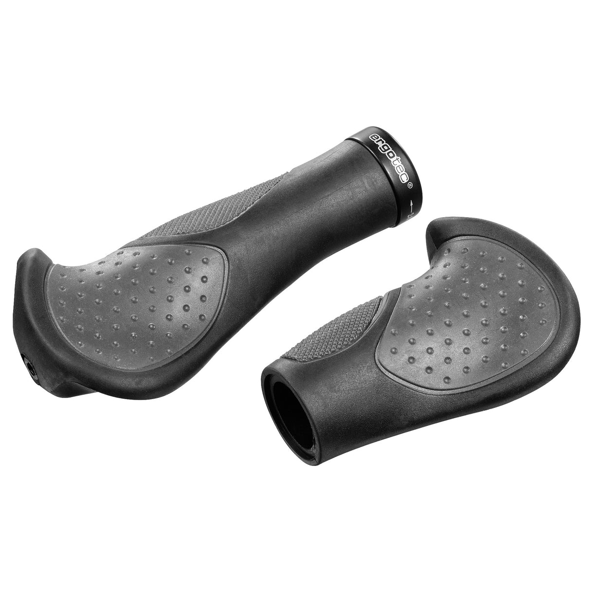Ergotec Handle Set Frisco2 140 95 mm schwarz grau