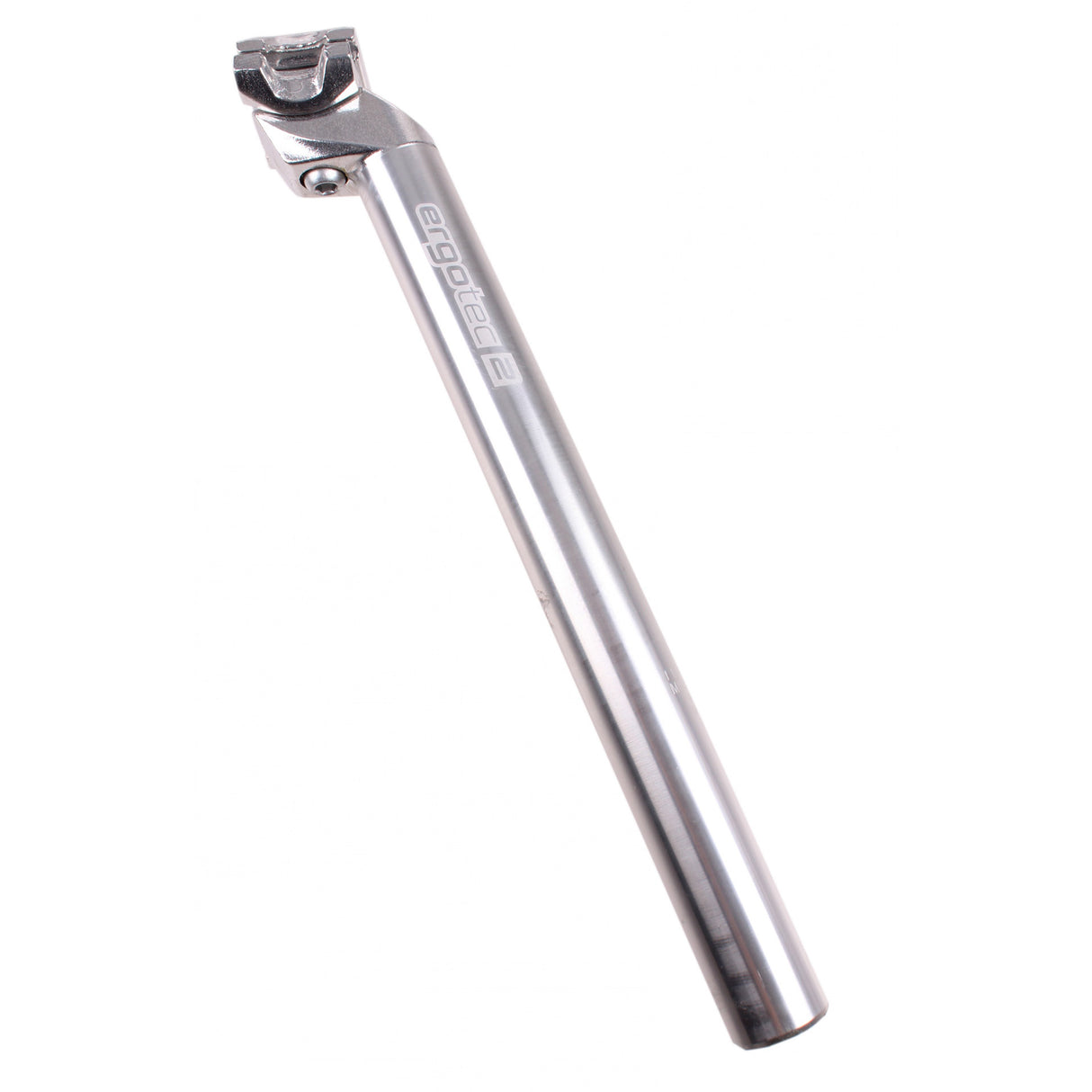 Ergotec Seat Post Alu. Argento 31.2 battuta d'arresto 18mm