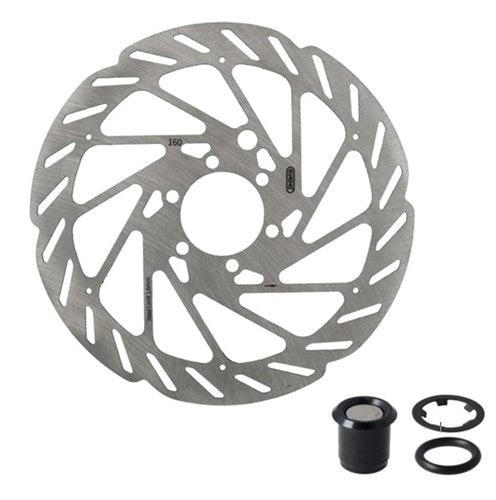 ELVEDES Bremsscheibe 6-Loch Ø160 mm T = 1,8 mm Sensormagnet