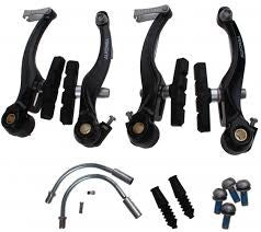 V-Brake Rem-Set Black Front + Back Complete