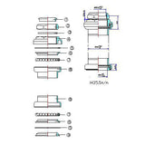 Tecora ball head set Gazelle 22.2 34 30.0 220242