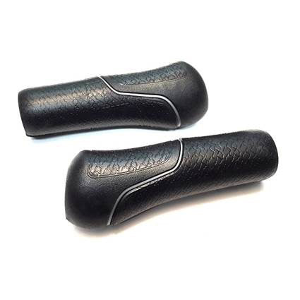 Gazelle Handle Conjunto híbrido com tubulação de prata 132 132mm preto