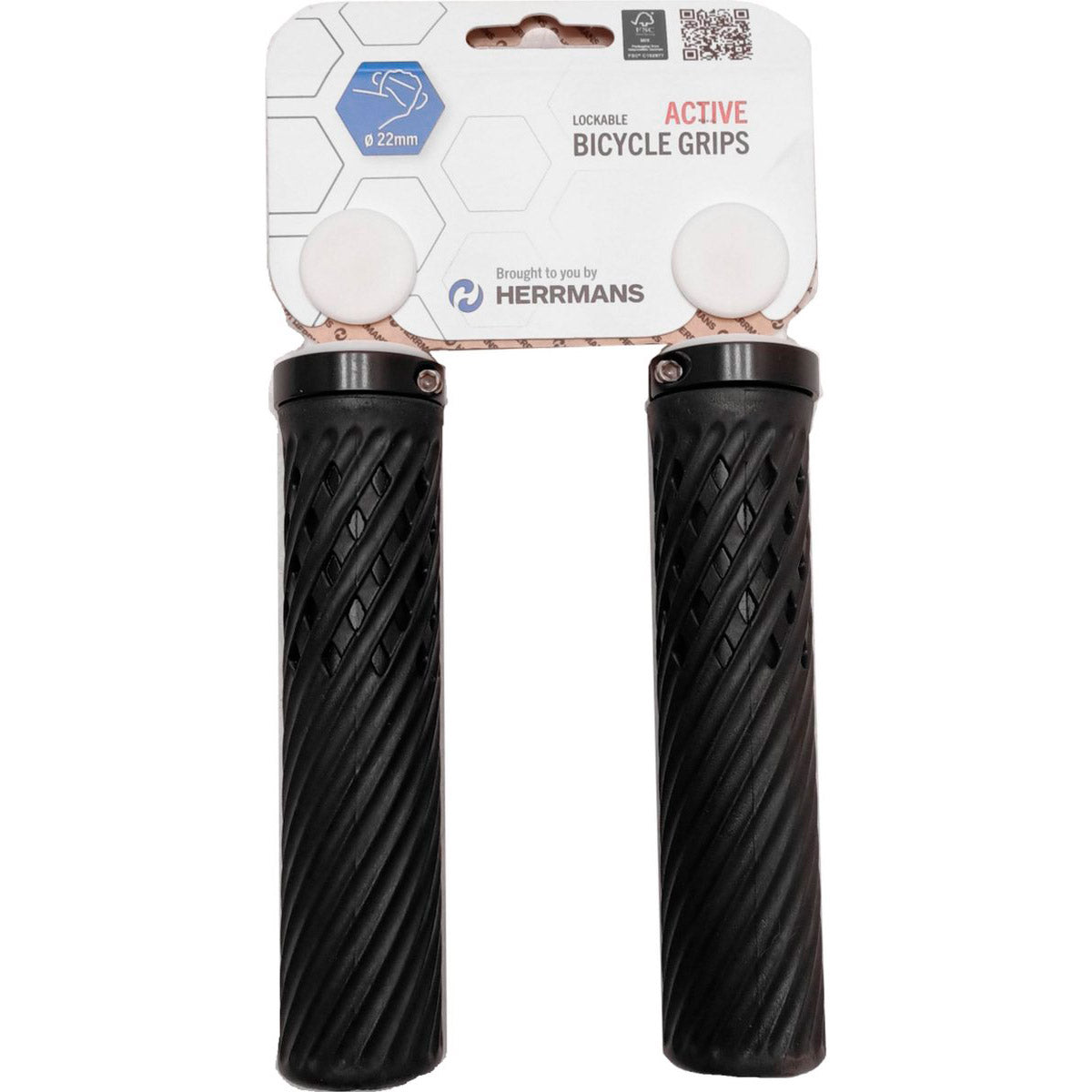 Sturmeyarcher Herrmans Handle set Luna DD40B 130mm Ø22mm lockkring black on map