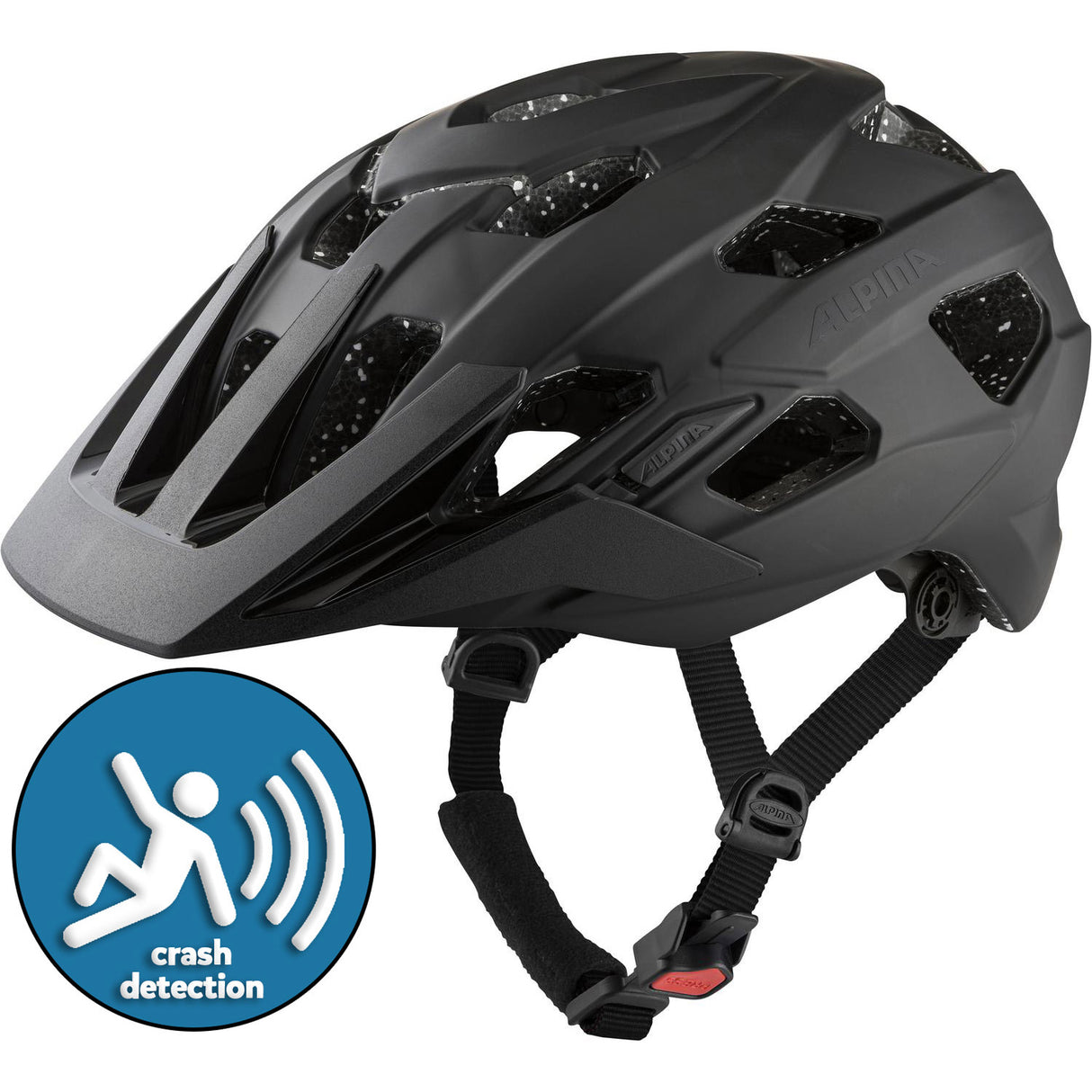 Olympialaisten urheiluvaatteet Alpina Sports MTB Helm Anzana Tocsen 57-61 Mat Black