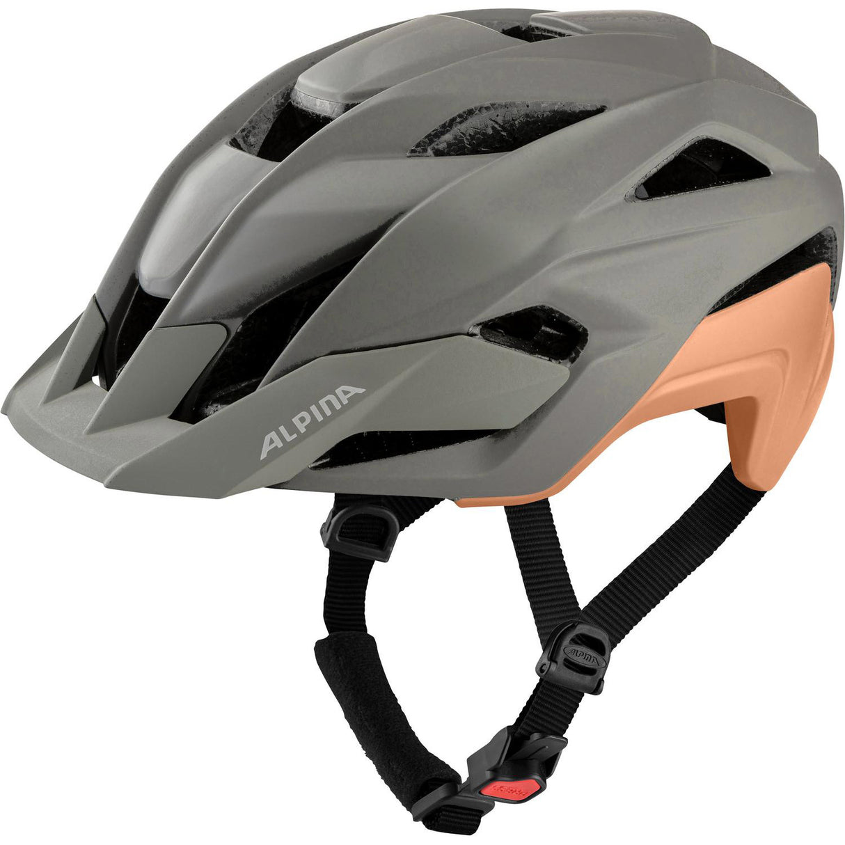 Olympialaisten urheiluvaatteet Alpina Sports MTB -kypärä Kamloop 51-55 Matt Grey Peach
