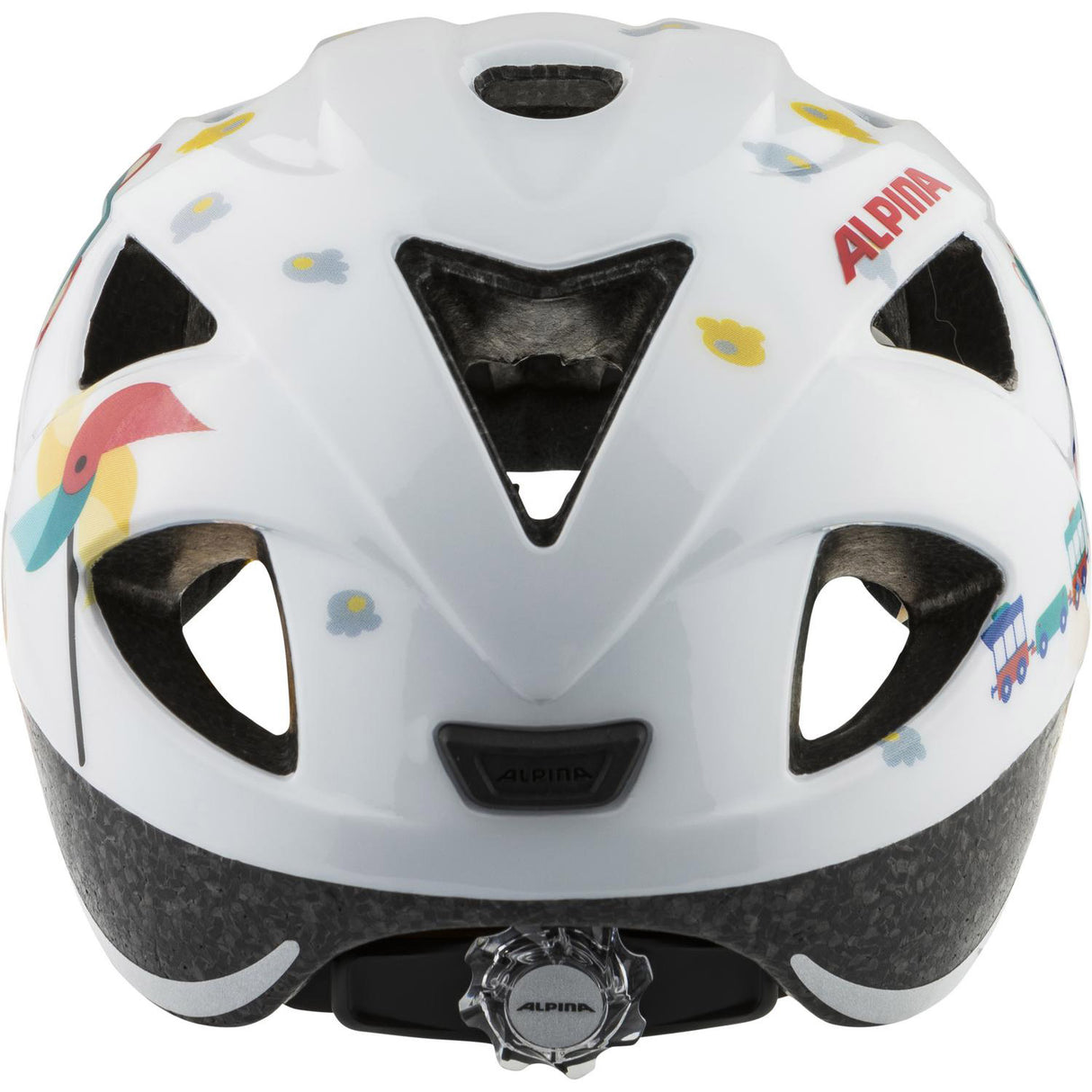 Olympijské športové oblečenie Alpina Sports Kinderhelm Ximo White Bear 49-54 Gloss