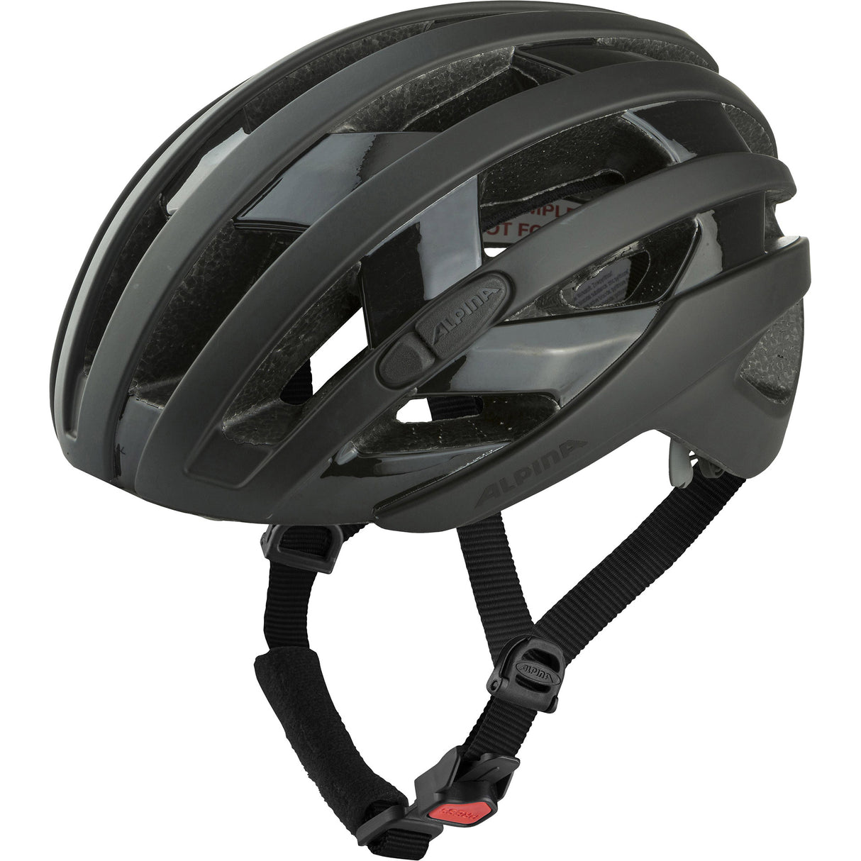 Olympic Sportswear Alpina Race Helmet Ravel 51-56 Matt Black