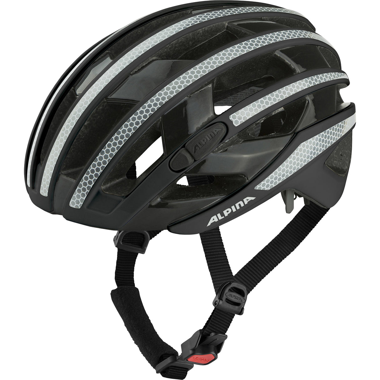Olympic Sportswear Alpina Race Casco Ravel Reflective 51-56 Gloss Black