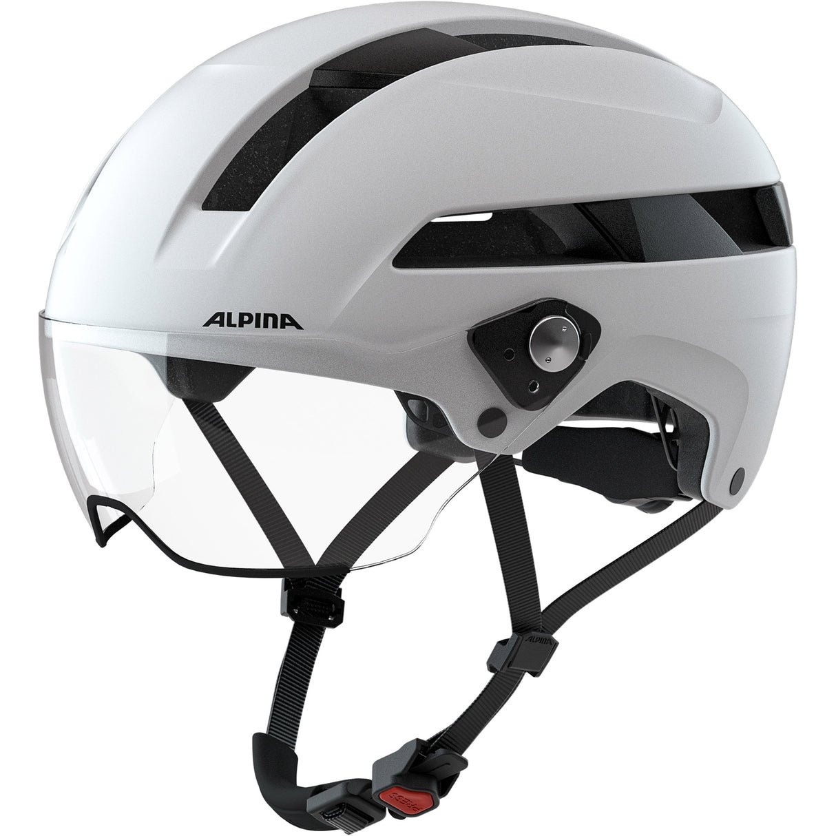 Alpina sports urban helmet soho visor 51-56 matte white