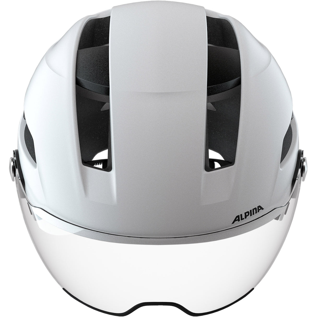 Olympisk sportstøj Alpina Sports Urban Helm Soho Visor 51-56 Mat White