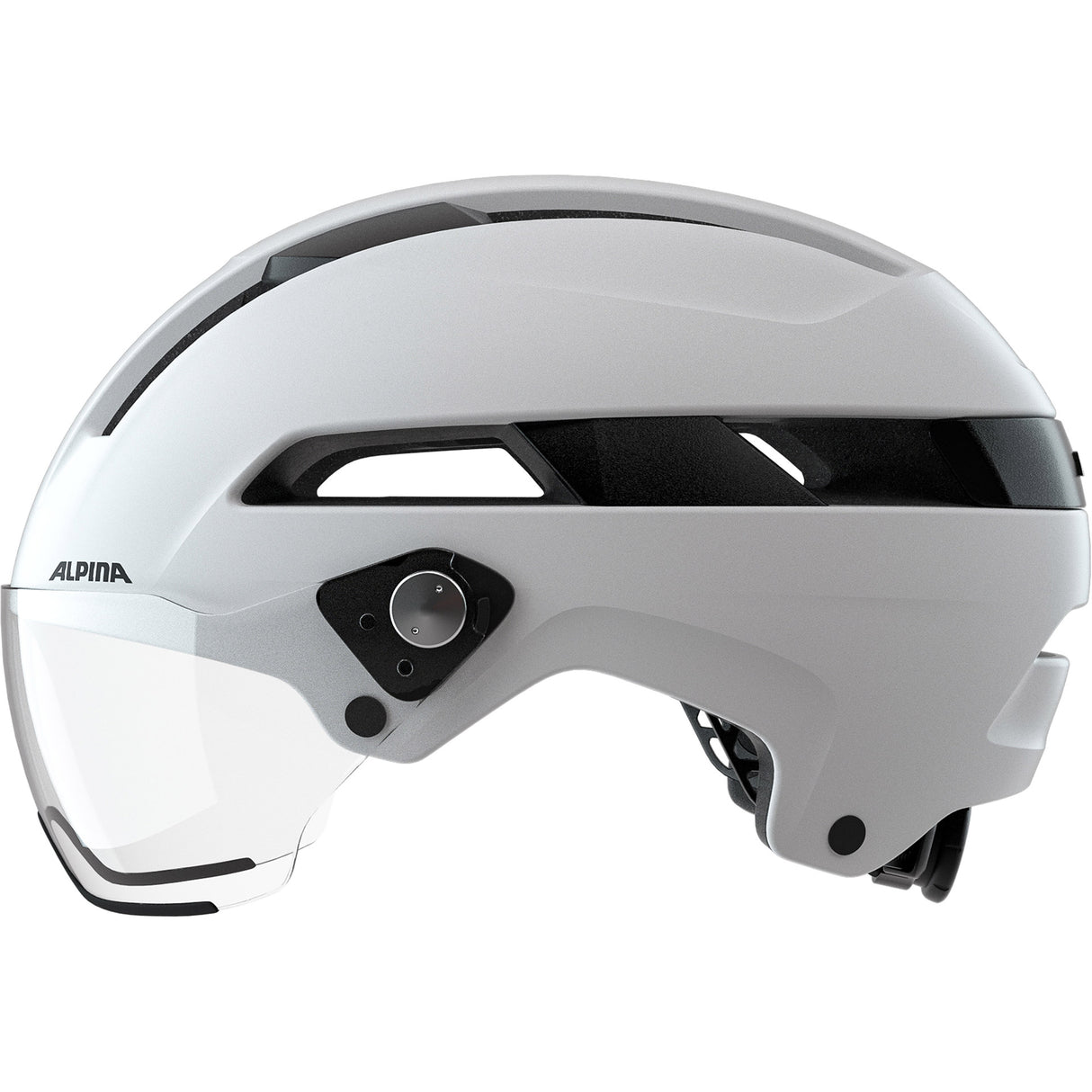 Alpina sports urban helmet soho visor 51-56 matte white