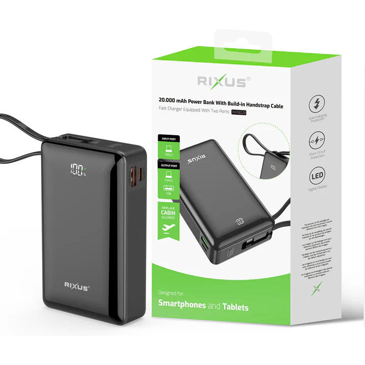 Olympic sportswear rixus powerbank rxpb02b 20.000mah li-ion usb-c zwart