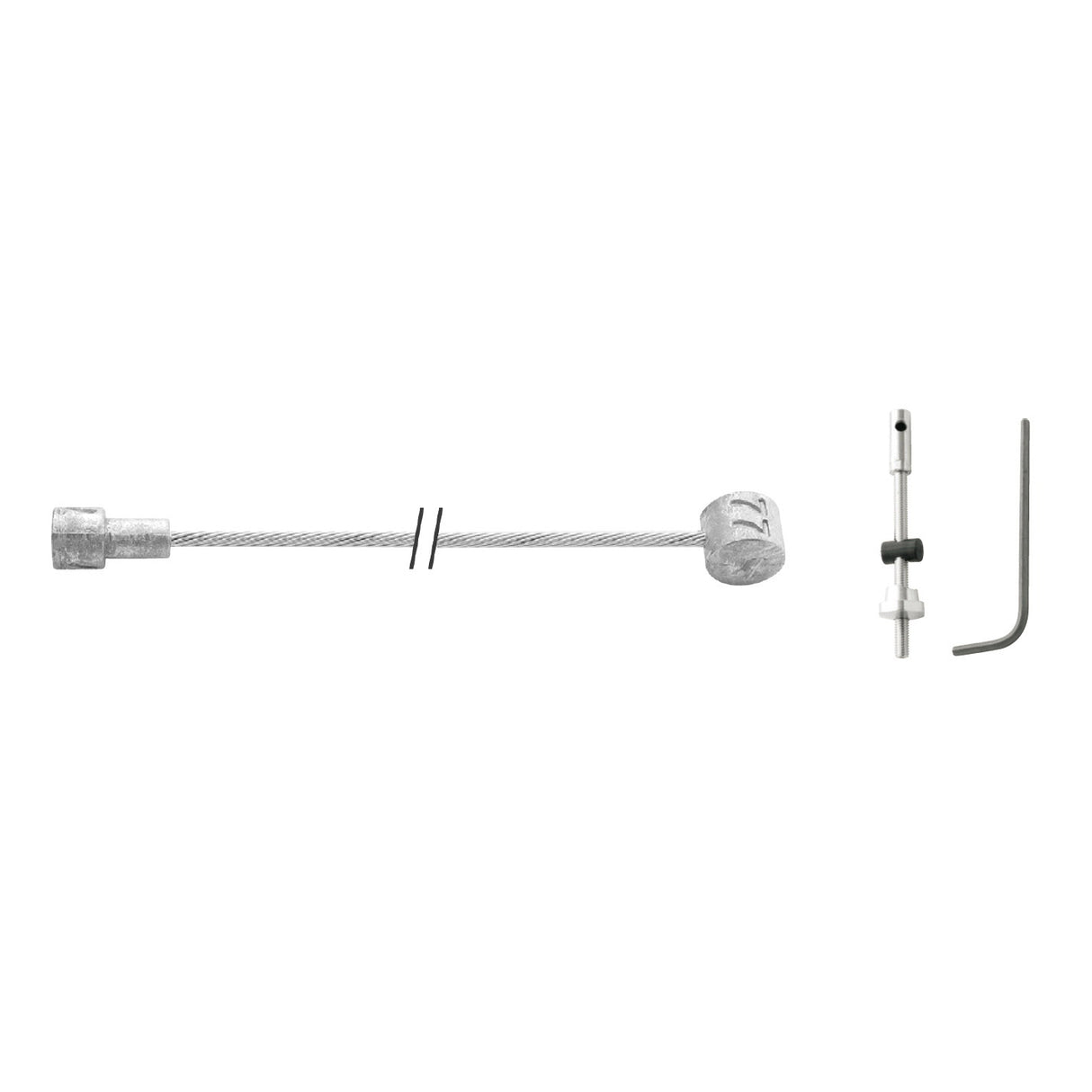 Elvedes drum brake inner cable 2250mm galvanized with parts (on map)