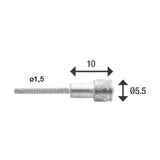 Elvedes brake inner cable 2000mm (10) v-nipple stainless steel 6411rvs 10