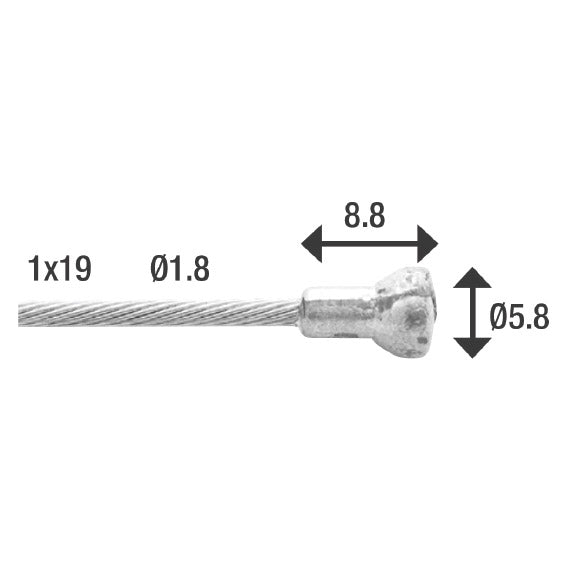 Vnitřní kabelový kabelový kabel Elvedes Clutch Motor 2000mm
