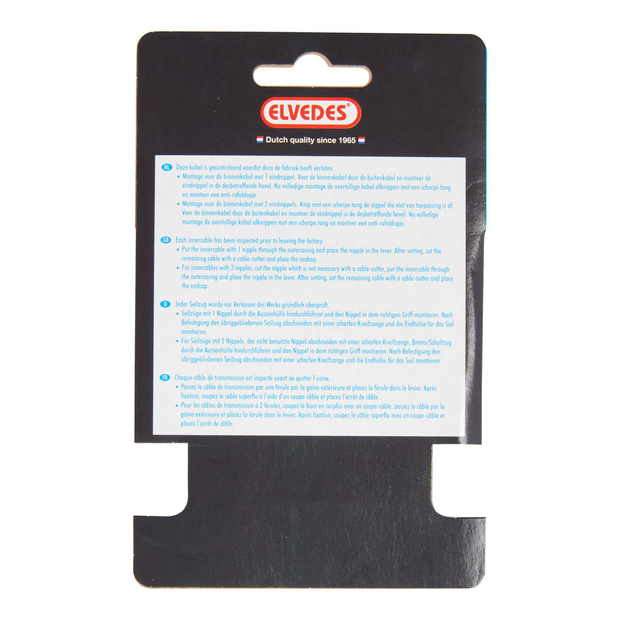 Elvedes връзка вътре 2250 mm неръждаема стомана N-nip. 6472RVS-SHIM-49-SL