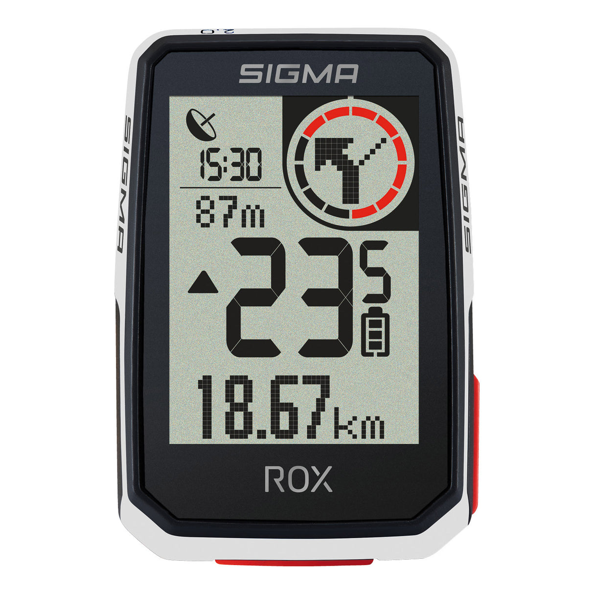Sigma Rox 2.0 GPS SW White Overclamp Krmilnik + USB-C polnilni kabel