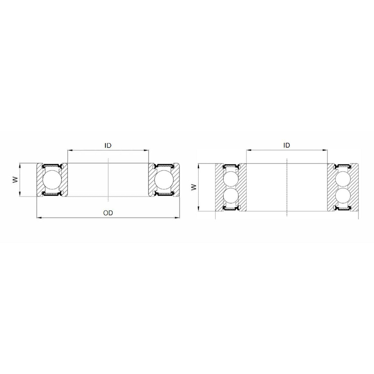 Union Kogellager Max CB-423 698V LLU 8x19X6 CEAMIC