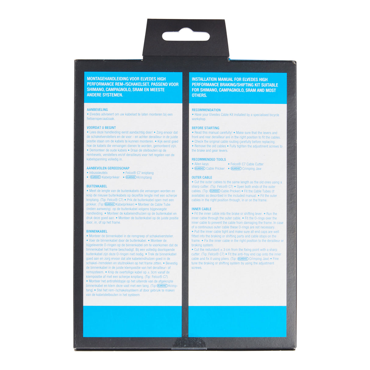 Bremskabel Set Universal 2015009 Black 8-Stéck